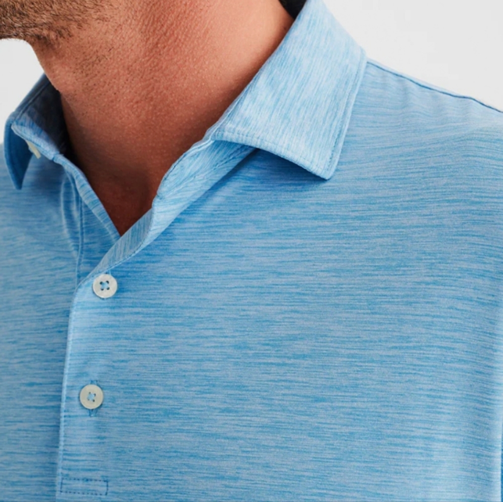 Johnnie-O Huron Prep-Formance Lightweight 3 Button Polo / Liberty - Picture 4 of 14